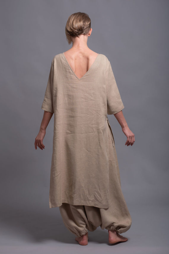White Linen Countess Harem Pants - Şaman Butik