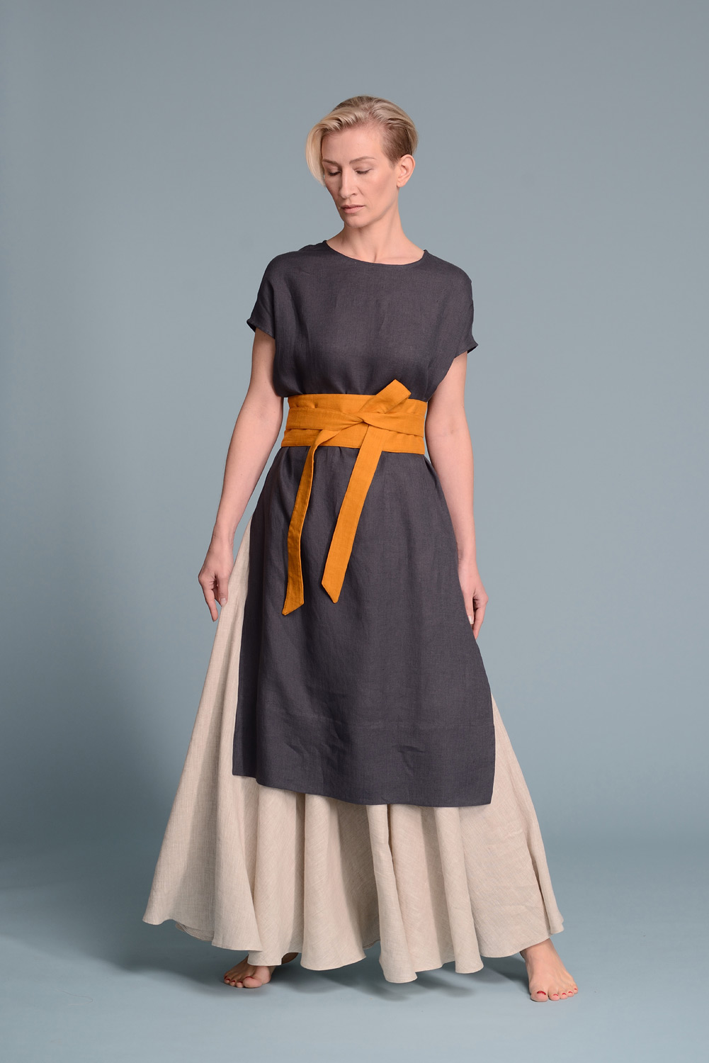 Kwalificatie Banyan Onbelangrijk Linen Obi Belt MARU | Women's Linen CLothes | Shantima