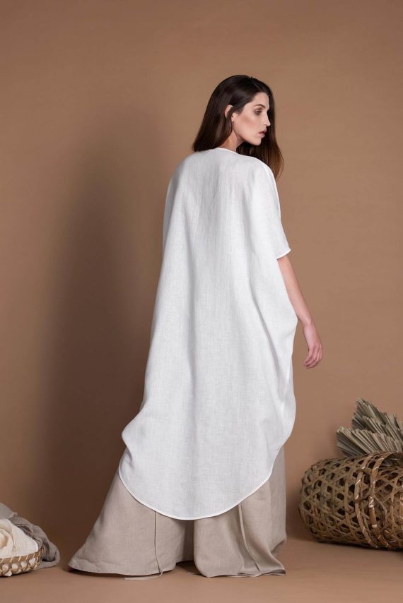 Buy CASSI Linen Backless Dress With Halter Neck Backless Halter Dress White  Linen Dress Evening Dress Linen Beach Dress Romantic Dress Online in India  