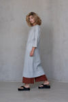 Light Blue linen dress with terracotta pants