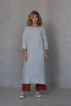 Long Linen Dress with straight pants