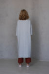 Straight Linen Dress back view