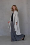 MAAYAN Light color Linen Jacket with long sleeves