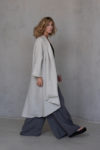 MAAYAN high low hem asymmetric Linen Jacket side view