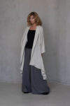 MAAYAN Open Front Linen Jacket in light color