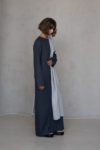 Full-body shot of the Linen Dress BAGA, styled with minimal accessories for a sophisticated look.