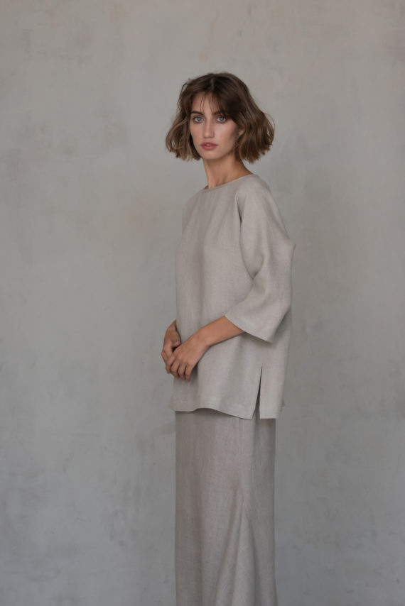 SOVA Loose Linen Top