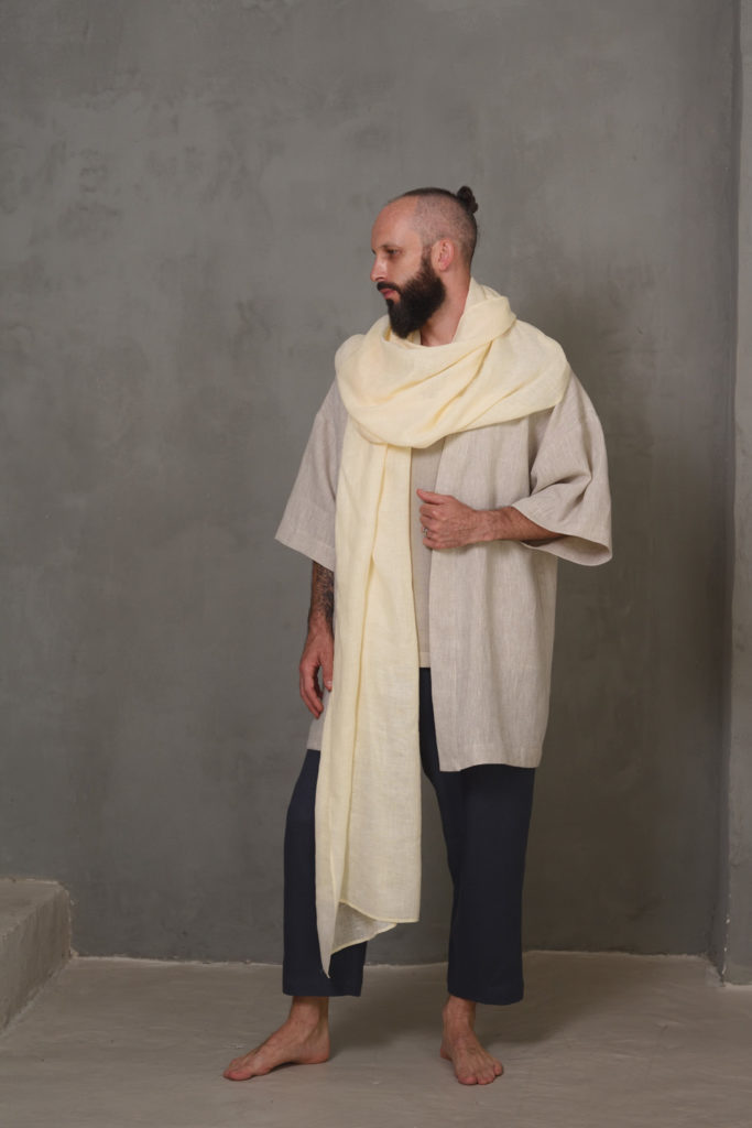 Custom linen clothing for men by Shantima